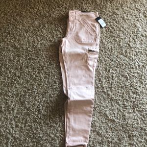 Pink Target super-stretch mid-rise jeggings